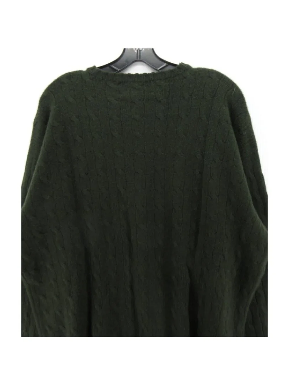 VINTAGE Polo Ralph Lauren Sweater XL Cashmere Cable Knit Crewneck